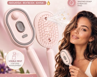 2-in-1 Smart Mist & Scalp Massage Brush
