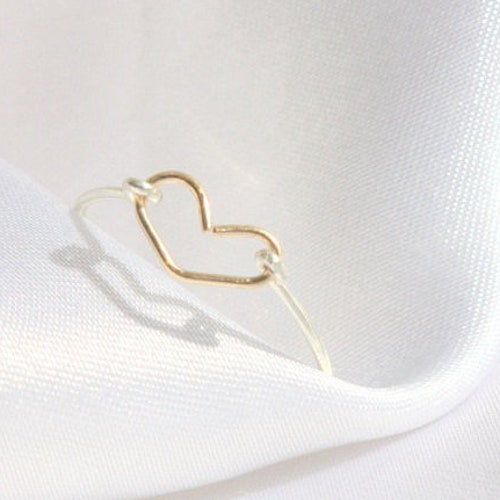 Gold Key Ring Stacking Ring Friendship Ring Secret Ring Etsy