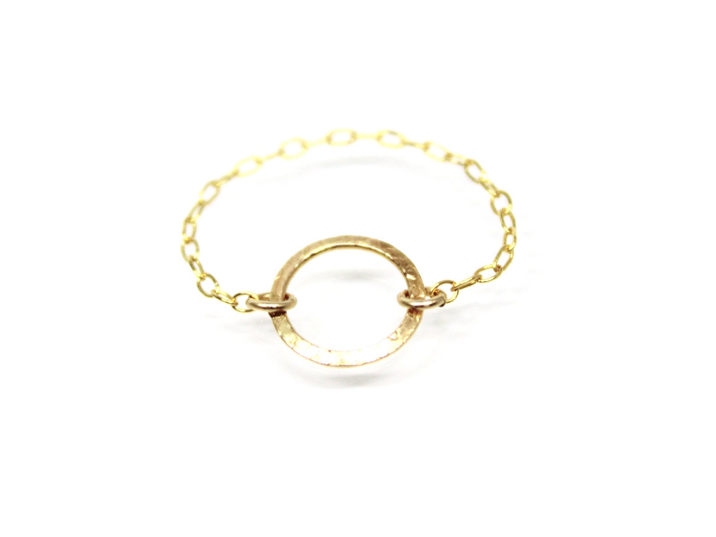  JULJEWELRY Chain Ring 14k Gold filled Silver or Rose
