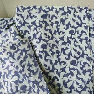 1940s Fabric, Purple and White Textile, Dress Fabric, Genuine Dead stock, Genuine Vintage image 1