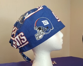 New York Giants scrub cap with ties