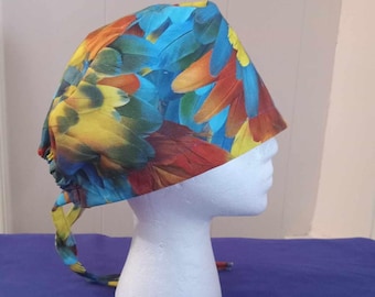 Colorful scrub cap