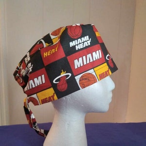 Miami Heat tie scrub cap