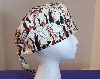 Cruella scrub cap