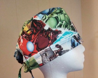 Marvel Strike scrub cap with ties