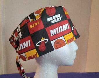 Miami Heat tie scrub cap