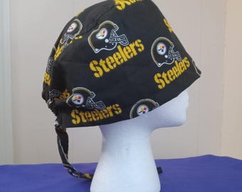 Steelers black scrub cap