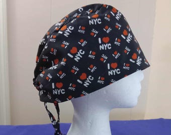 I Love New York scrub cap