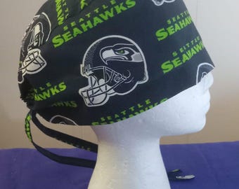 Seattle Seahawk scrub cap
