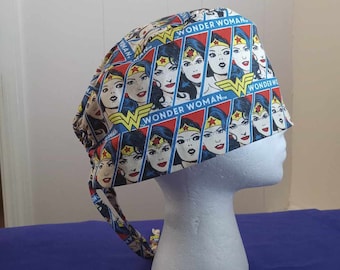 Wonder Woman scrub cap