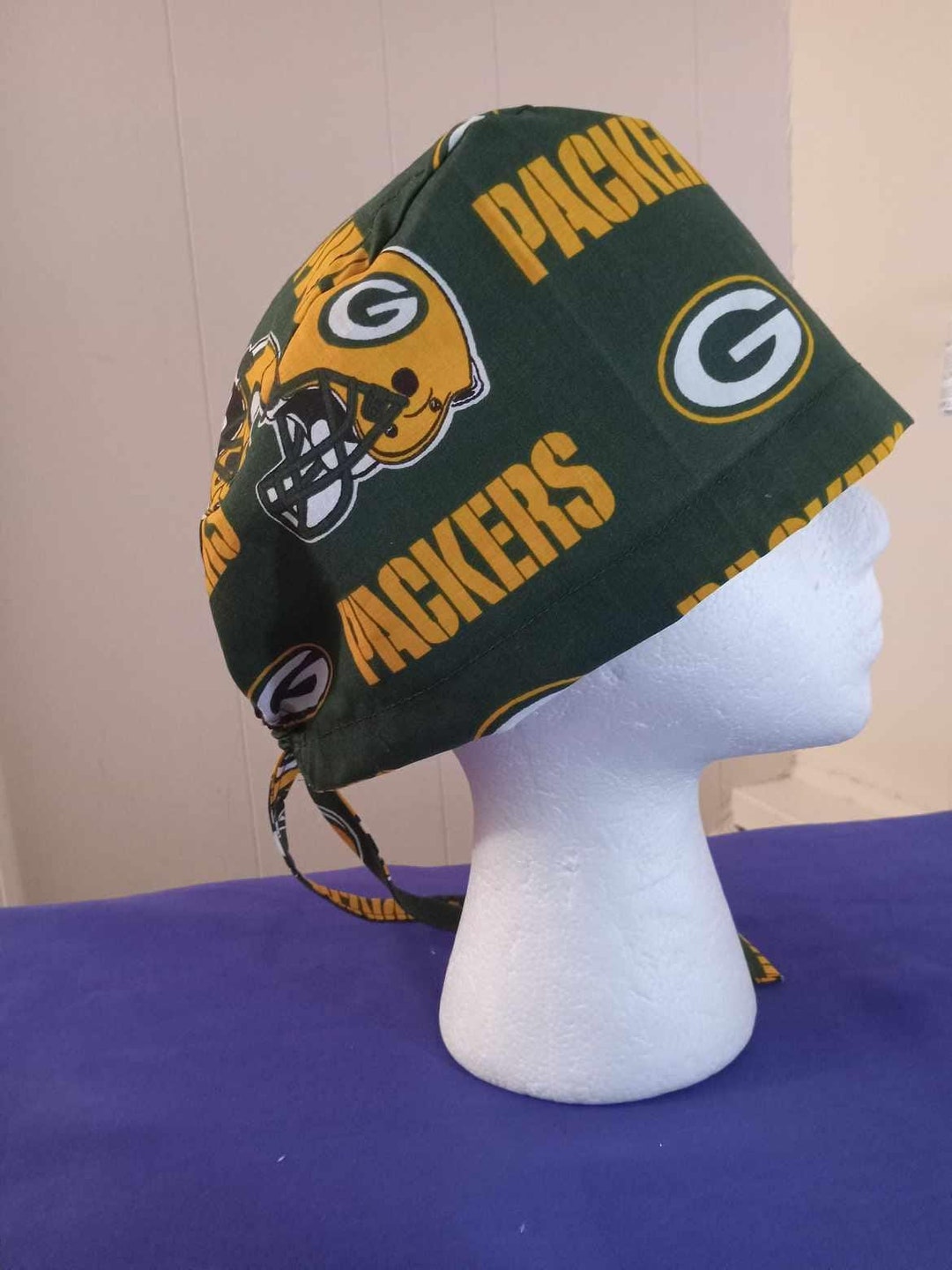 Green Bay Packer Scrub Cap - Etsy