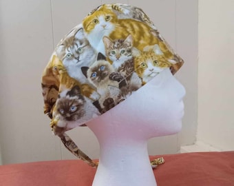 Kitten scrub cap