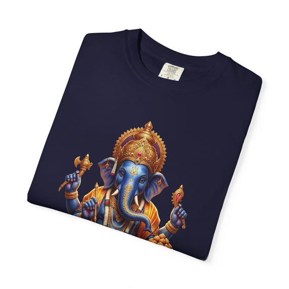 Ganesha T-Shirt Hindu Deity Hindu Elephant God Tee Gift for Yogi Meditation (AI)