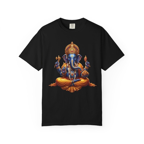 Ganesha T-Shirt Hindu Deity Hindu Elephant God Tee Gift for Yogi Meditation (AI)