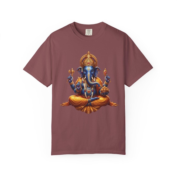 Ganesha T-Shirt Hindu Deity Hindu Elephant God Tee Gift for Yogi Meditation (AI)