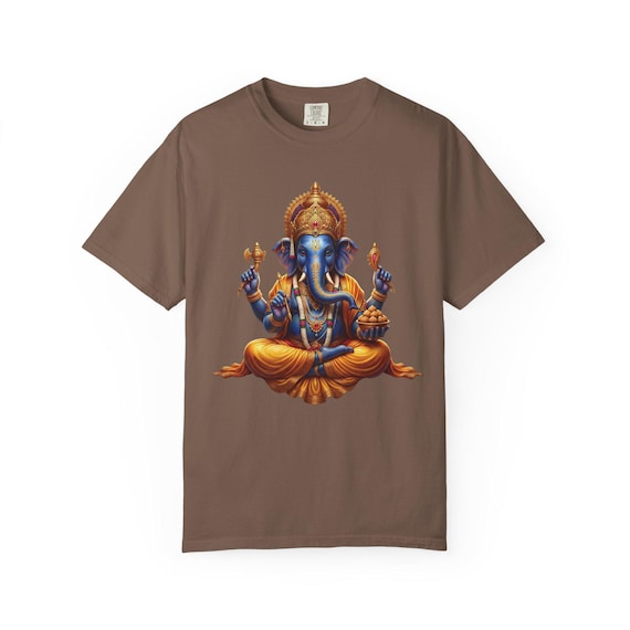 Ganesha T-Shirt Hindu Deity Hindu Elephant God Tee Gift for Yogi Meditation (AI)