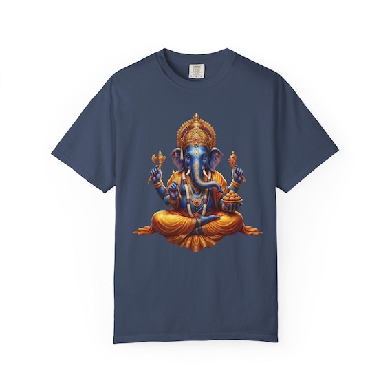 Ganesha T-Shirt Hindu Deity Hindu Elephant God Tee Gift for Yogi Meditation (AI)