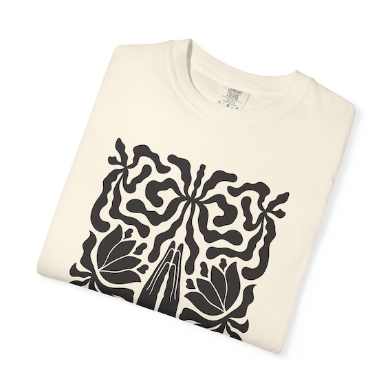 Namaste Shirt Unisex Fit Meditation Tee With Lotus Flowers