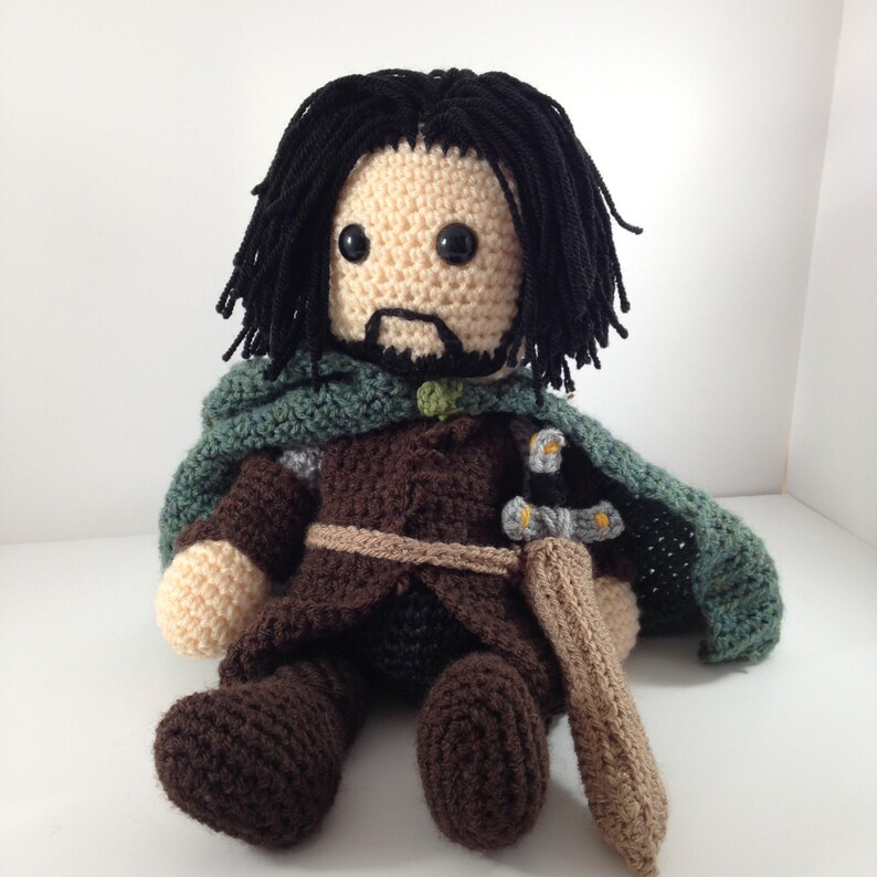 Aragorn Lord of the Rings Inspired Amigurumi Crochet Etsy