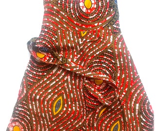 Kid's Ankara Dress with Tie waist