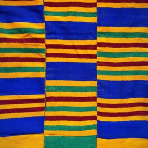 Traditionele handgeweven Ashanti Kente-doek (diverse maten)