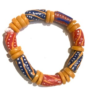 Pulsera africana hecha a mano (polvo de vidrio)