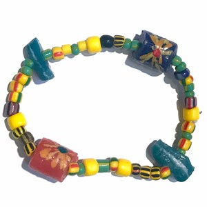 Pulsera africana hecha a mano (polvo de vidrio)