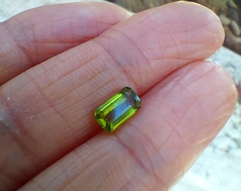 7.4x4.1mm Faceted A-AA Grade Emerald - Octagon Cut Shape  Natural Gemstone Peridot / WHOLESALE PRICING