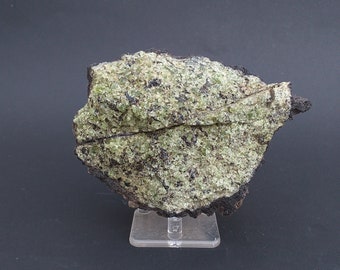 RARE Peridot Olivine Volcanic Bomb Mineral Specimen In Matrix 699 grams, An Interesting Specimen For Scientific Purposes