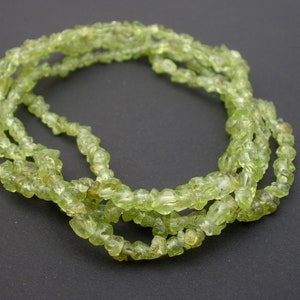 Natural Gemstone Peridot Raw 4mm Beads 36 Strand 1 to 3 Stands at FACTORY DDIRECT WHOLESALE Price image 2