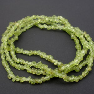 Natural Gemstone Peridot Raw 4mm Beads 36 Strand 1 to 3 Stands at FACTORY DDIRECT WHOLESALE Price image 1