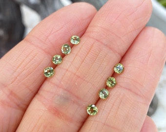 3mm Faceted Round AA Grade Natural Gemstone Peridot / 4 to 20 Pieces WHOLESALE PRICING