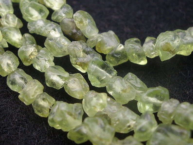Natural Gemstone Peridot Raw 4mm Beads 36 Strand 1 to 3 Stands at FACTORY DDIRECT WHOLESALE Price image 5