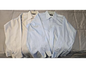 Vintage Asmo's for The Suitery 1970s Disco Style Shirts Men's 16 33 Lot of 2