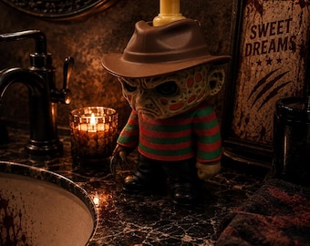 Distributeur de savon moussant Nightmare Slasher | Décoration de salle de bain d'horreur imprimée en 3D