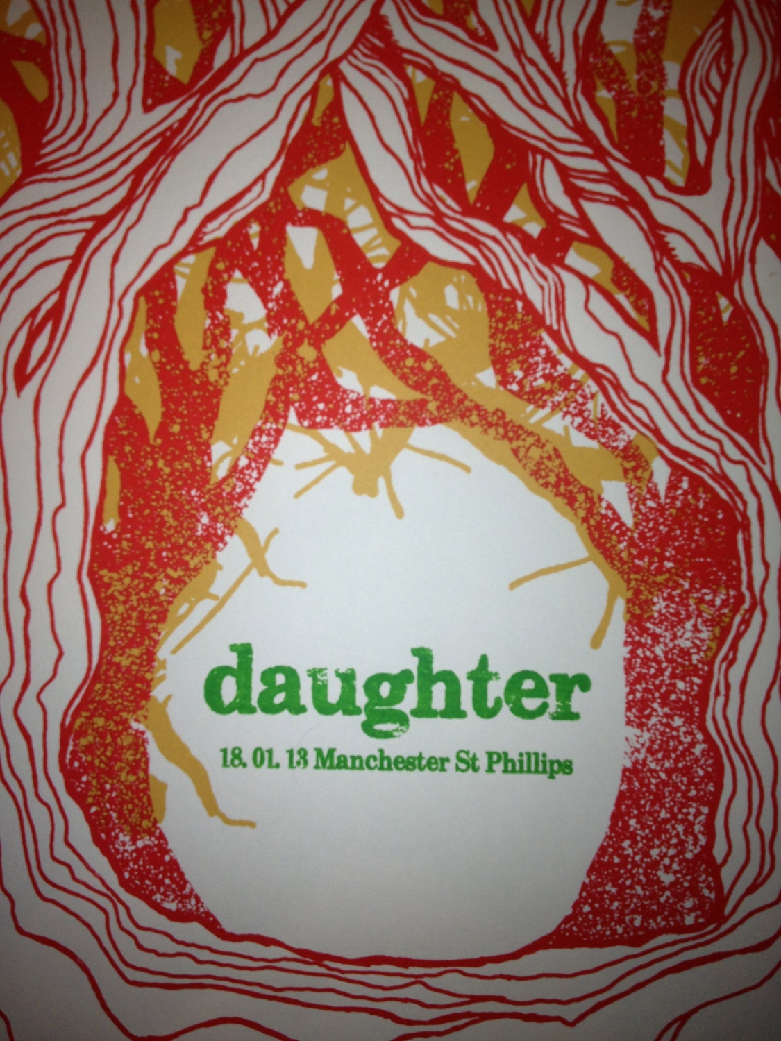 Daughter A2 screen printed tour poster Etsy