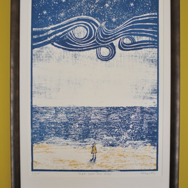 That Was the River - Silkscreen print.