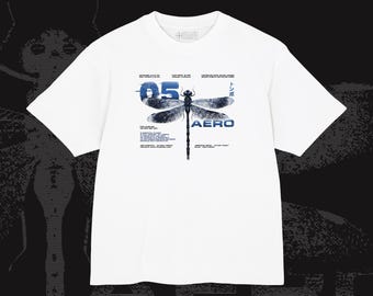 AERO Dragonfly Graphic Tee | Boxy Combed Cotton Streetwear Top