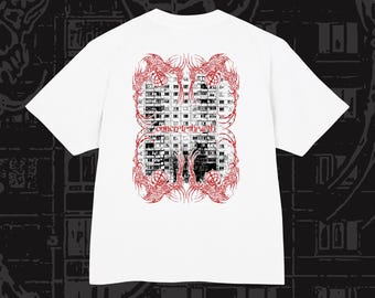 Concrete Hearth Graphic Tee | Brutalist Architecture, Baroque Scrollwork (Heavyweight Cotton)