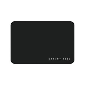 Developers Desk Mat | Minimal Black Mouse Pad, Cable Management Surface