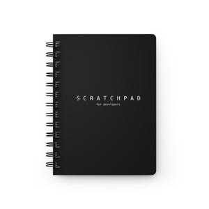 Scratchpad for Developers Spiral Notebook | Black Spiral Journal