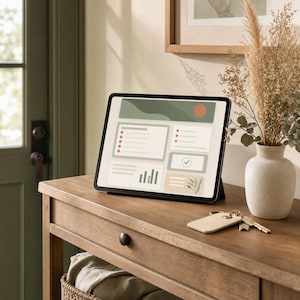 Life Admin Dashboard | Household Management Excel | Bill Tracker | Home Maintenance | Document Inventory | Vehicle Tracker