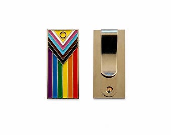 Intersex Progress Pride Clip Badge