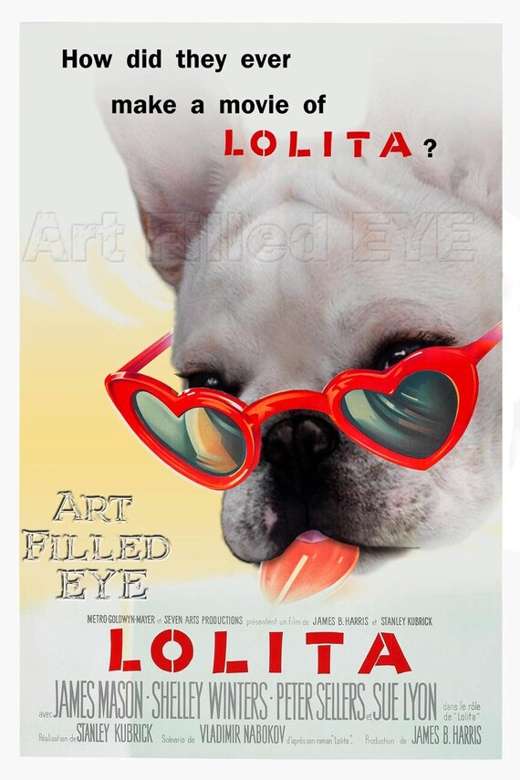 LARGE Lolita Movie Poster Cream-white French Bulldog Animal - Etsy UK LARGE Lolita Movie Poster Cream-white French Bulldog Animal - Etsy UK