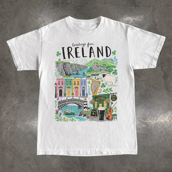Ireland Travel Shirt, Cliffs of Moher Irish Pub Souvenir Tee