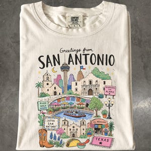 San Antonio Texas T-Shirt, River Walk Souvenir Tee, Comfort Colors Shirt