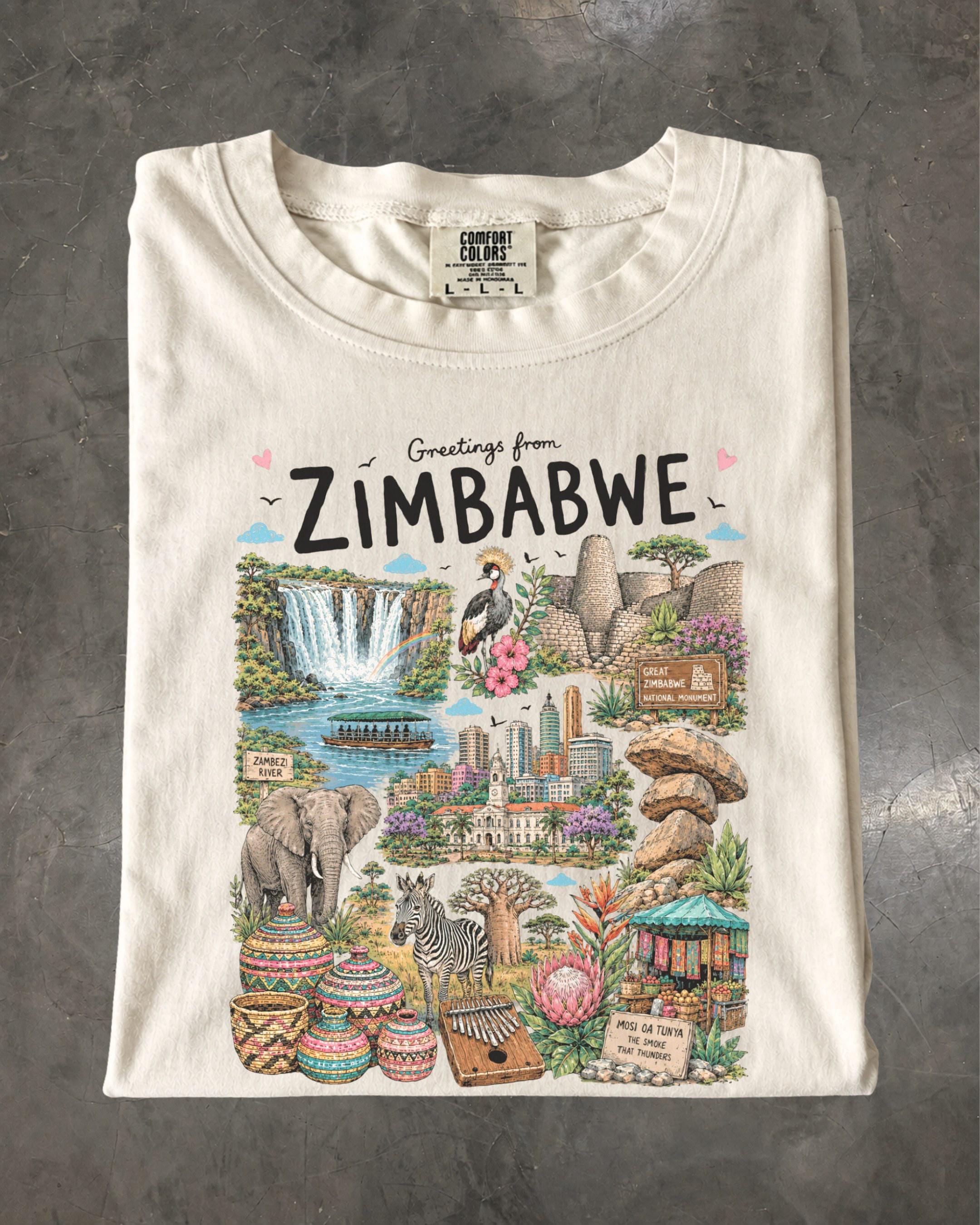 Zimbabwe T Shirt - Etsy
