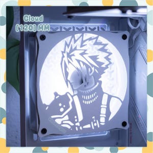 Final Fantasy Cloud | Custom 3D printed PC Gaming Fan Cover |