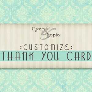 Customize Add a Matching Thank You Card Design image 1