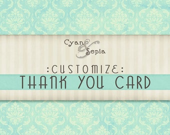 Customize - Add a Matching Thank You Card Design